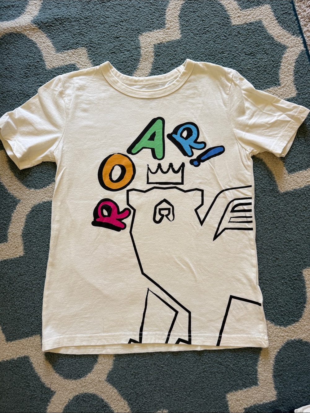 Stanley White Graphic Tee with Multicolor Lettering